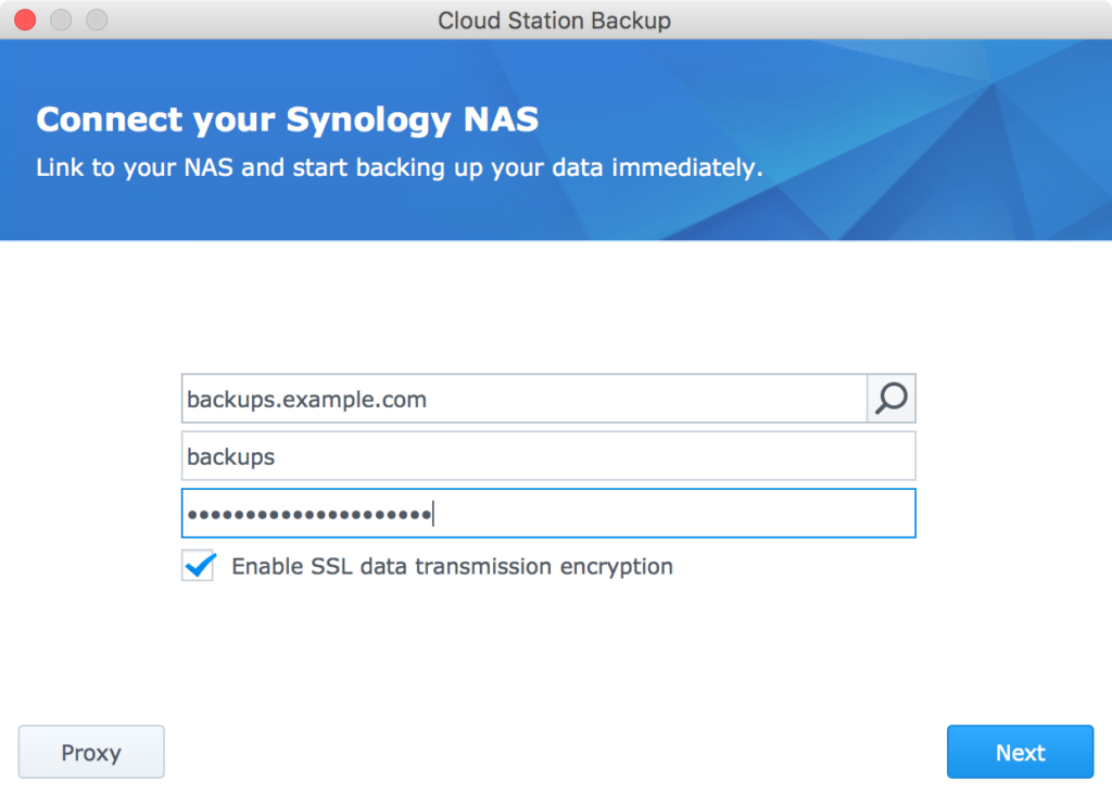 synology cloud station backup does not see shared folder